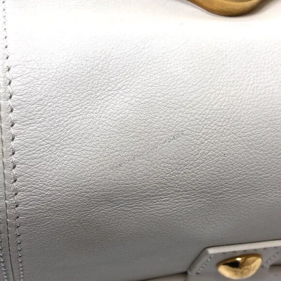 LOUIS VUITTON Sac Louis Special Order Duffle Bag Leather White/GoldHardware - Picture 9 of 14